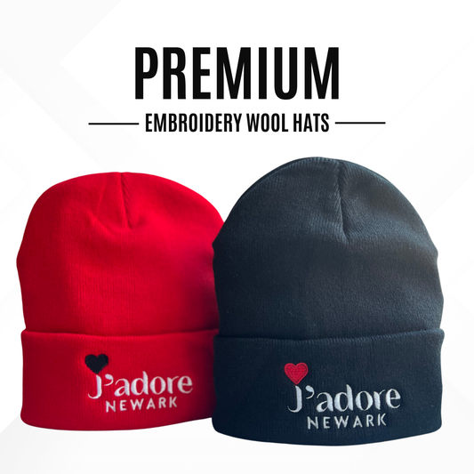 J'adore Newark Embroidery Wool Hat